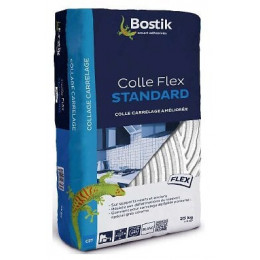 COLLE CARRELAGE AMELIOREE SAC 25KG BOSTIK