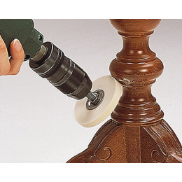 Disque feutre de polissage pour perceuse D.75mm