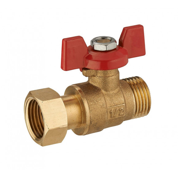 Mini vanne d'arrêt papillon 15x21mm