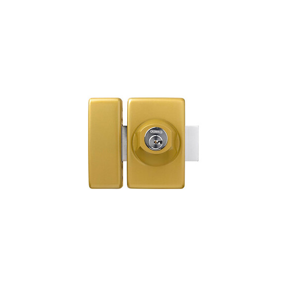 Verrou D6 45mm Bronze Cylindre/Cylindre avec cales, 5 clés réversible