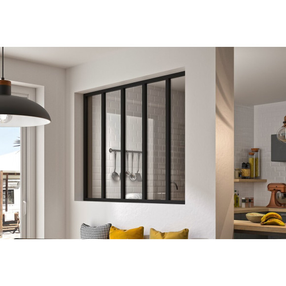 Kit verrière 5 carreaux 1080x1487mm noir