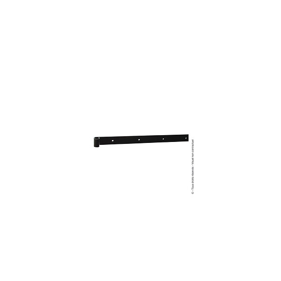 Penture bout carré 40x5mm Longueur 800mm zingué