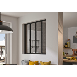 Kit verrière 4 carreaux noir 1080x1196mm