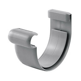 Jonction à coller gouttière ronde dév.160 gris