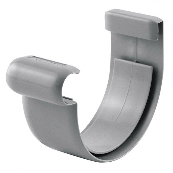 Jonction à coller gouttière ronde dév.160 gris