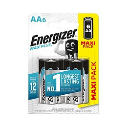 Lot de 6 Piles alcalines AA/LR6 Max Plus