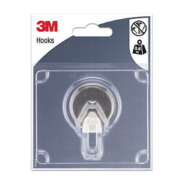 Crochet Métal Carré Argent