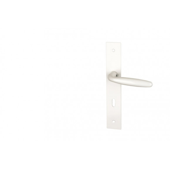 Garniture sur plaque bristol alu blanc clé