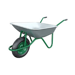 Brouette polyvalente galva 85L roue gonflable