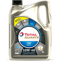 Huile Activa 7000 10W40 Diesel 2L TOTAL
