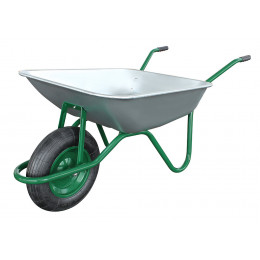 Brouette polyvalente galva 85L roue gonflable