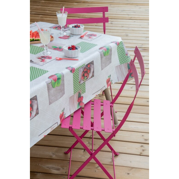 toile cirée strawberry au metre