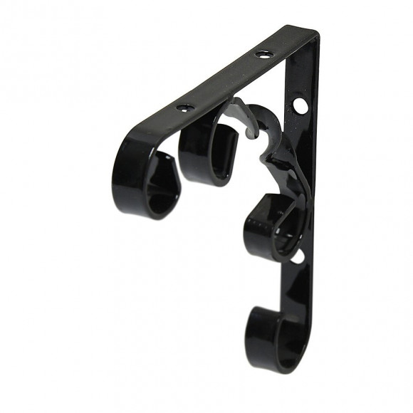 Equerre décorative d'ornement noire 10x10cm