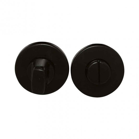 2 rosaces condamnation Meudon aluminium noir mat