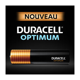 Piles alcalines AAA x8 Duracell Optimum, 1.5V LR03