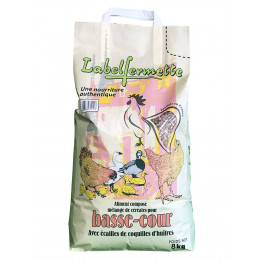Mélange de céréales Basse Cour + coquilles d'huîtres 8kg