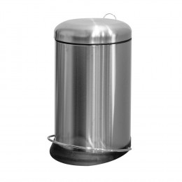 Poubelle de cuisine ronde à pédale inox 20L