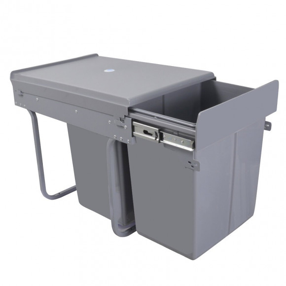 Poubelle intérieure de porte de tri 2 x 20L