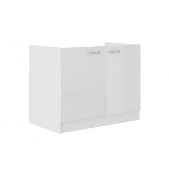 Meuble sous évier 100 blanc 16mm soft close