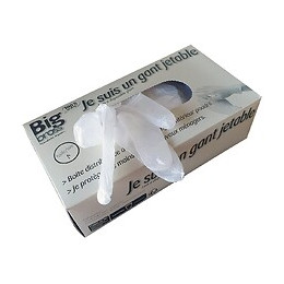 Lot de 100 gants vinyle taille XL