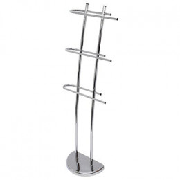 Porte-serviettes chromé L.30x18.5xh.104 cm