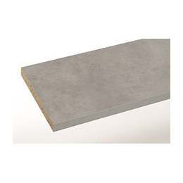 Plan de travail stratifié béton 200x63x2.8