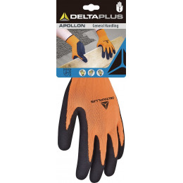 Gants PES orange latex taille 9