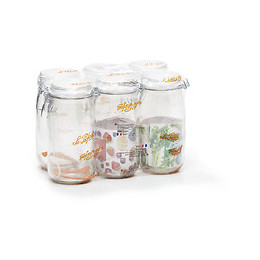 Le parfait pack de 6 bocaux 1,5 litre