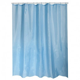 Rideau de douche 180x200 cm bleu ciel, polyester