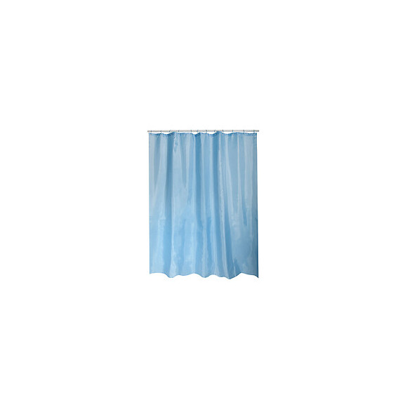 Rideau de douche 180x200 cm bleu ciel, polyester