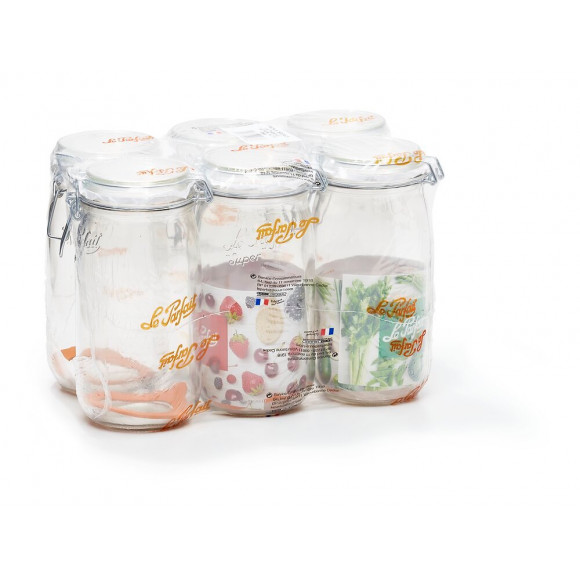Le parfait pack de 6 bocaux 1,5 litre