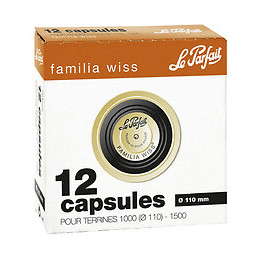 Capsules fw diamètre 110 noire - boite 12