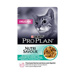Aliment chat adulte Délicate - Poisson - 85g