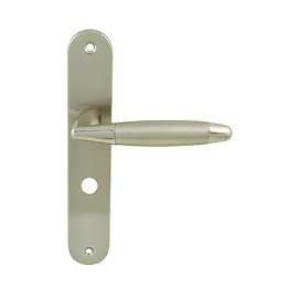 Poignée sur plaqué condamnation berault nickel brillant entraxe 195mm