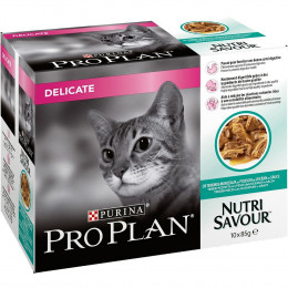 Aliment chat adulte Délicate - Poisson - 10x85g