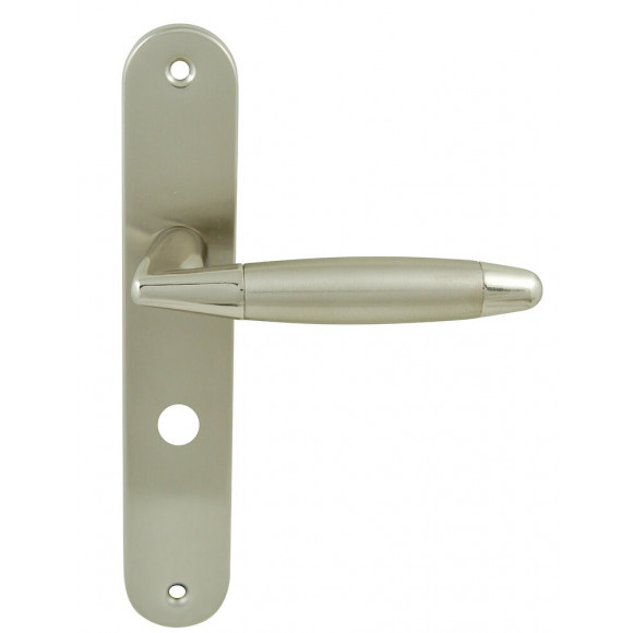 Poignée sur plaqué condamnation berault nickel brillant entraxe 195mm