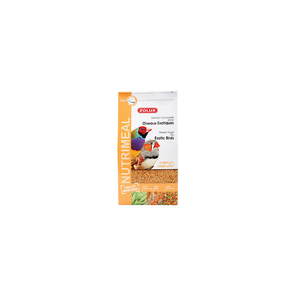Aliments complets pour oiseaux exotiques ZOLUX Nutrimeal 800 g