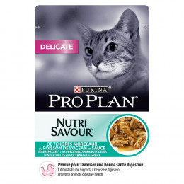 Aliment chat adulte Délicate - Poisson - 85g