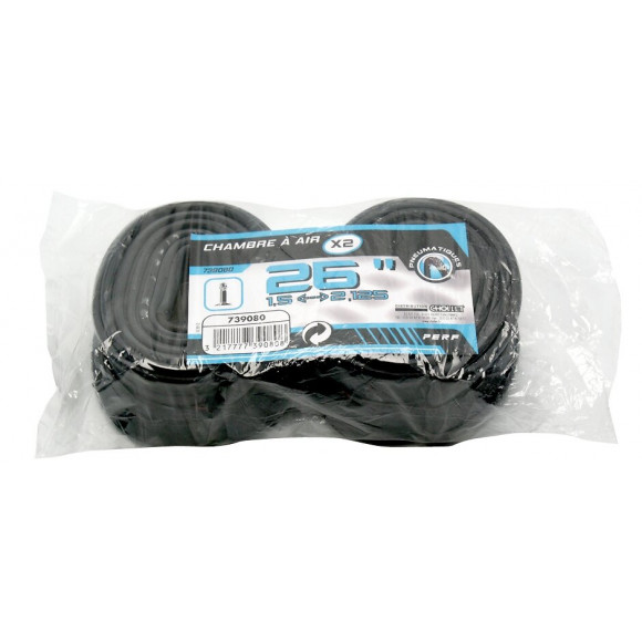 Lot de 2 chambres à air 26'' grosse valve