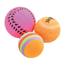 Jouet chat 3 balles mélées 4CM