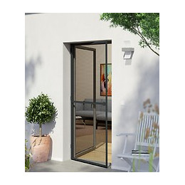 Porte battante alu anthracite 100x210cm