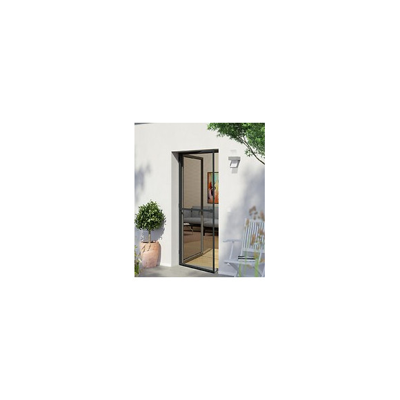 Porte battante alu anthracite 100x210cm