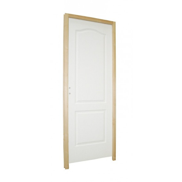 Bloc porte postformé 2 panneaux chapeau de gendarme 204x63cm