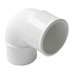 Coude PVC évacuation bâtiment MF 87°30 DN40 couleur blanc