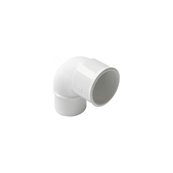 Coude PVC évacuation bâtiment MF 87°30 DN40 couleur blanc