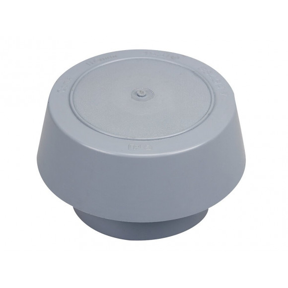 Chapeau de ventilation PVC évacuation bâtiment DN100 couleur gris
