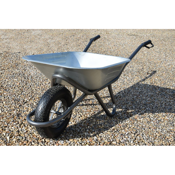 Brouette de maçon bac galvanisé 90 litres