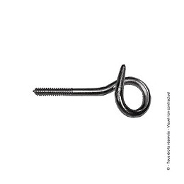 Crochet de gymnase à visser Fil Longueur 90mm zingué