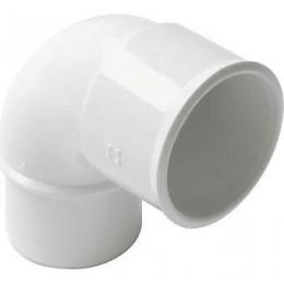 Coude PVC évacuation bâtiment MF 87°30 DN40 couleur blanc
