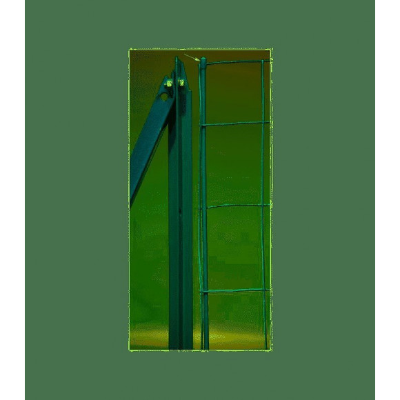 Barre de tension plastifiée couleur vert hauteur 1.25m